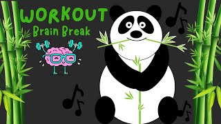 Brain Break | Workout | Exercise | Movement | Elementary | Kids | Children | Panda | 3 minute break