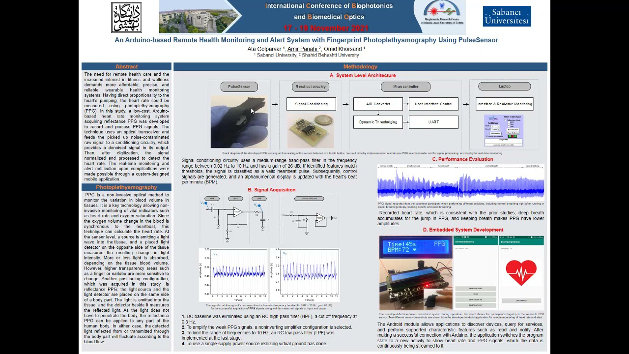 An Arduino-based Remote Health Monitoring and Alert System with Fingerprint Photoplethysmography
