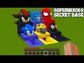 SURVIVAL IN BASEMENT MINECRAFT - SONIC! SHADOW! OPTIMUS PRIME! SPIDER-MAN! MILES MORALES - Gameplay