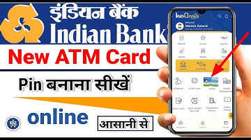 indian bank atm pin generation online | how to generate indian bank debit card pin