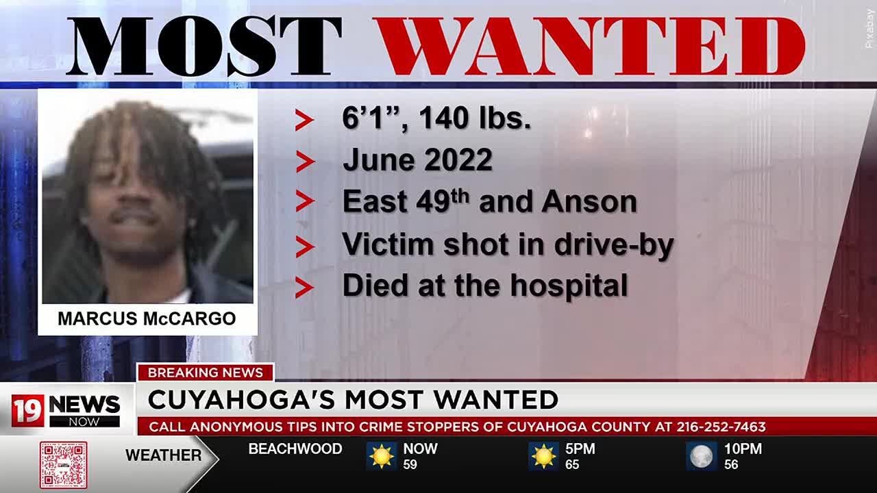 Cuyahoga's Most Wanted: Cleveland man on the run in connection to drive ...