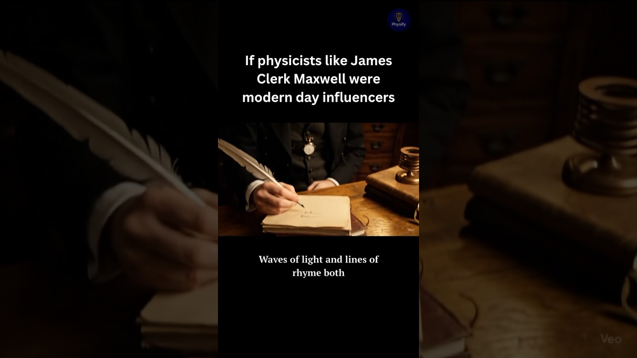 If physicists like James Clerk Maxwell were modern-day influencers