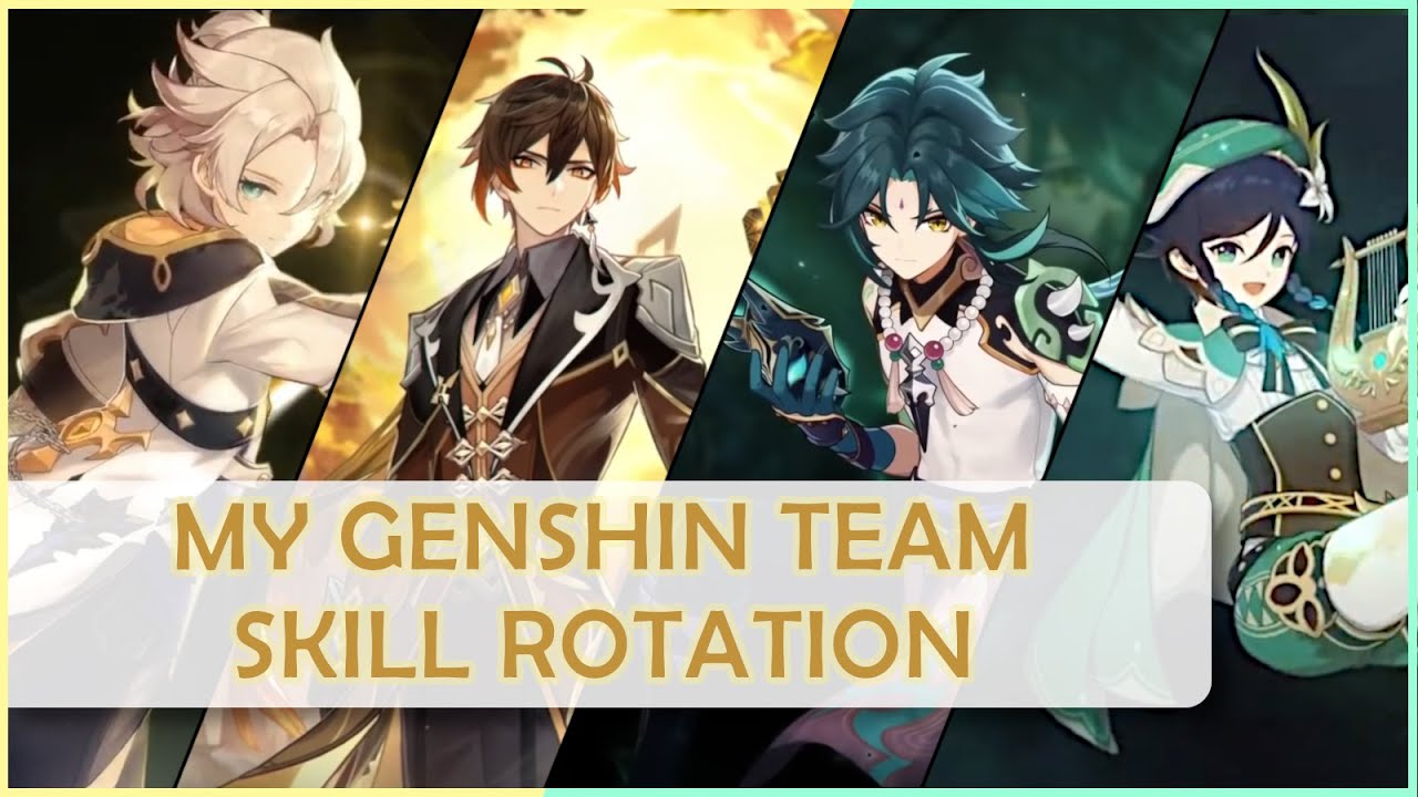 [Genshin Impact] My Genshin Team Skill Rotation If It Was A Trailer ...