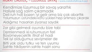 Karaoke- Murat Dalkılıç- Lüzumsuz savaş