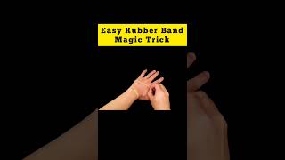 Easy Rubber Band Magic Trick #shorts #viral #magictrick