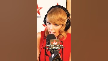 when someone asked this weird question to Taylor Swift 😬 *her reaction #shorts #taylorswift