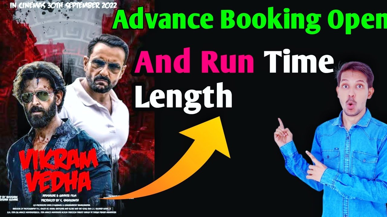 Vikram Vedha Runtime | Vikram Vedha Advance Booking Open | Vikram Vedha Hrithik Roshan |