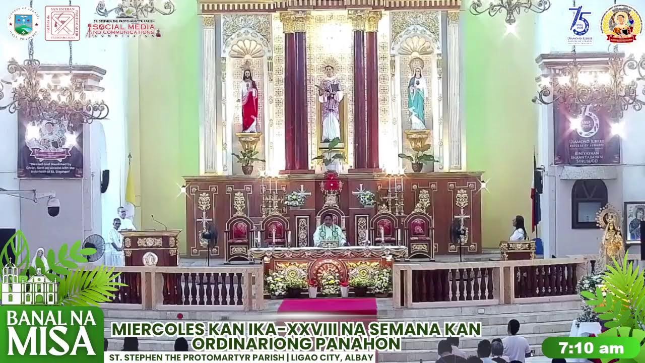 Banal na Misa | MIERCOLES KAN IKA-XXVIII NA SEMANA KAN ORDINARIONG PANAHON