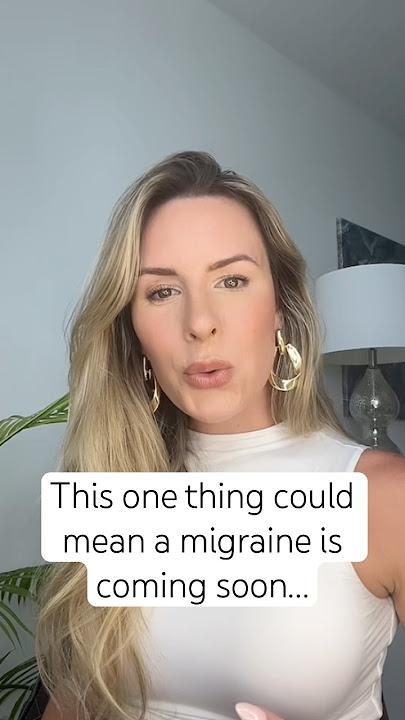 THIS warning sign could mean a migraine is on its way🚨 #migraine #migrainesymptoms