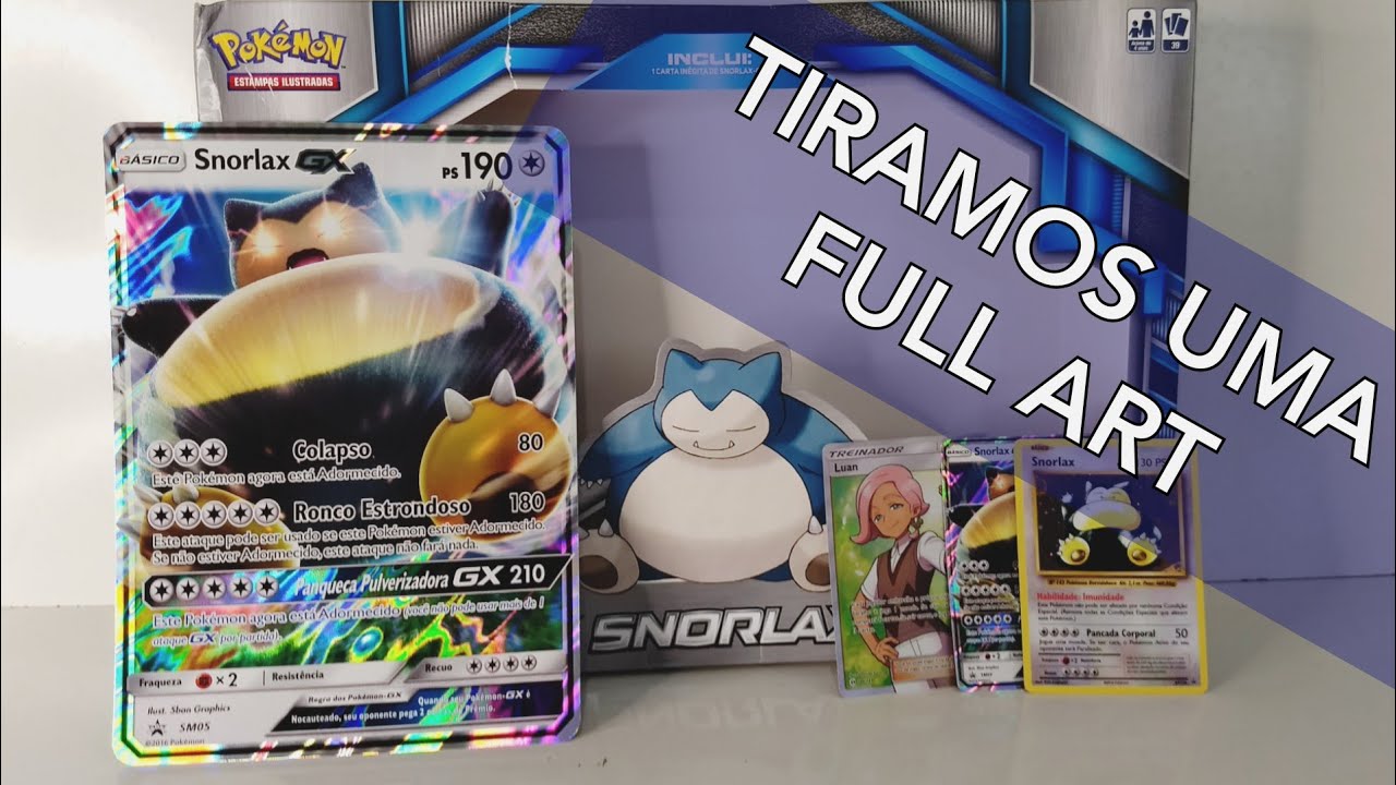 UNBOXING POKEMON TCG – COLEÇÃO TREINADOR AVANÇADO – POKÉMON 151 – SNORLAX 