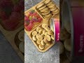 Filling platter with sweets