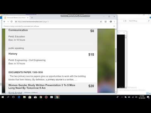 HomeWorkMarket Bidding Bot|| We can develop any BOT