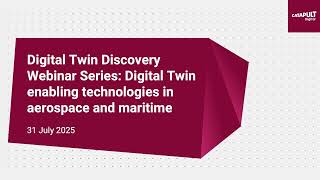 Digital Twin Discovery: Digital Twin enabling technologies in aerospace and maritime