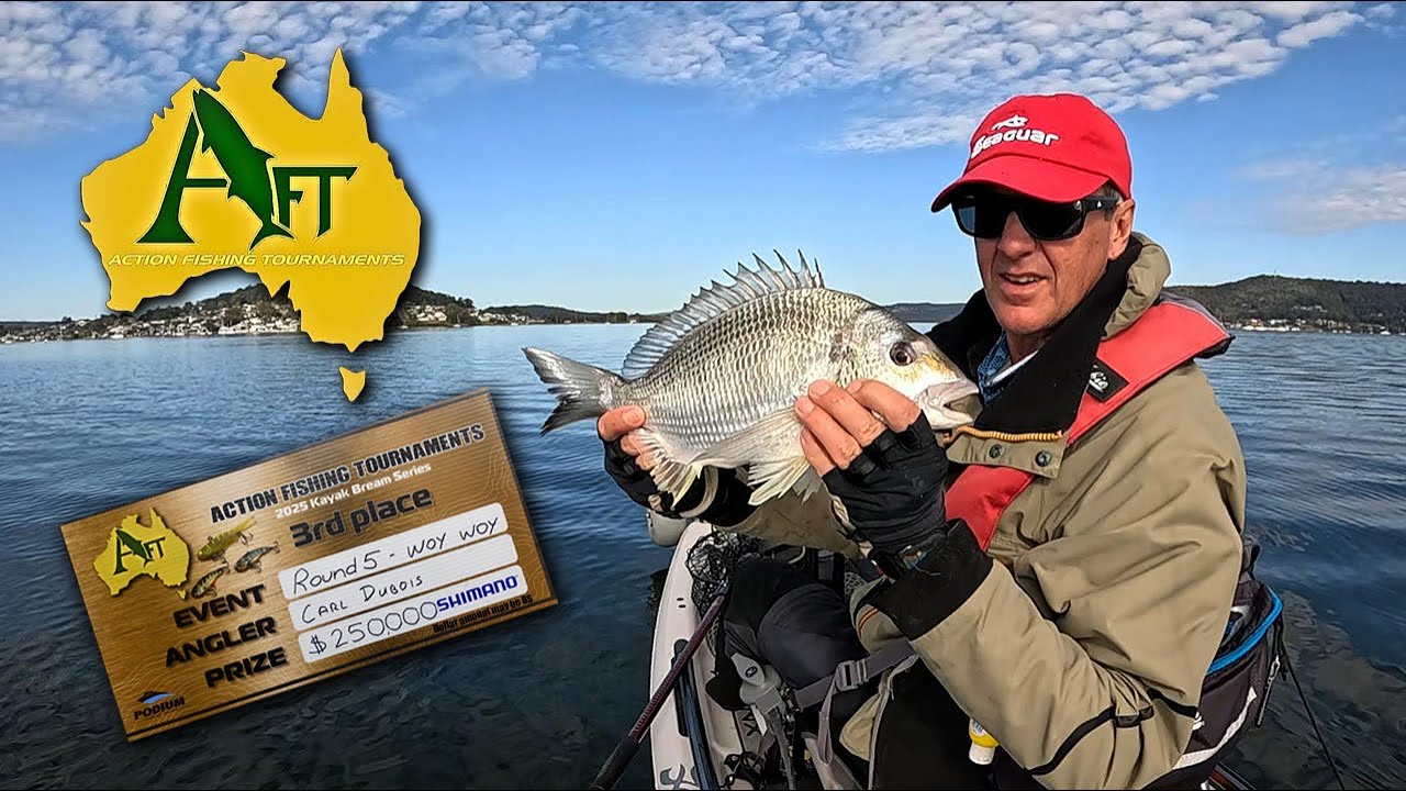 Bream on Lures! AFT Kayak Fishing Bream Tournament Woy Woy June 2025 Report