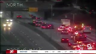 Multiple NB Southfield Freeway lanes are closed following crash