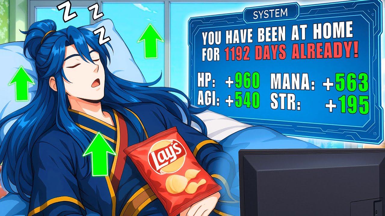 ¡Él es el único Que Puede Subir De Nivel Simplemente Quedándose en Casa! | Resumen de Manhwa