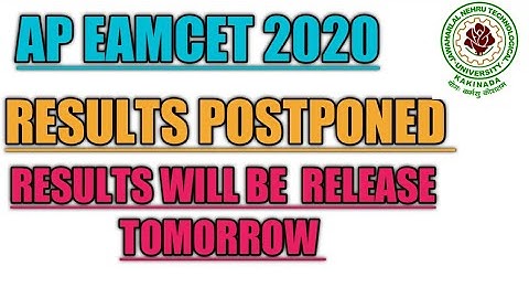 Ap Eamcet 2020 Results Postponed|Ap Eamcet Results 2020|Ap Eamcet Results Date 2020|