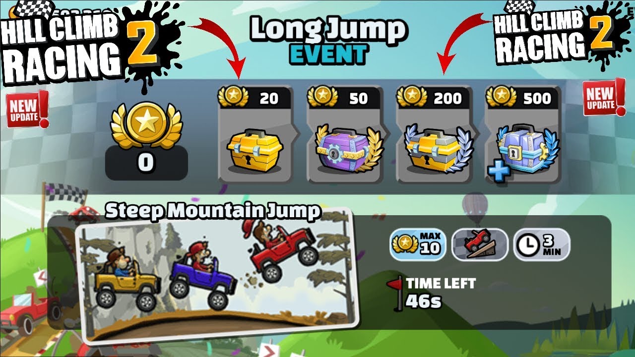 Hill Climb Racing 2 New Update LONG JUMP EVENT How To Win