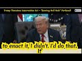 Watch How Trump Threatens with Insurrection Act —  "Burning Hell Hole”