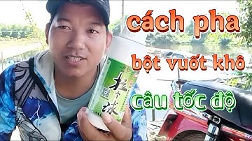 Cách pha mồi vuốt khô dùng cho ae câu cá tốc độ