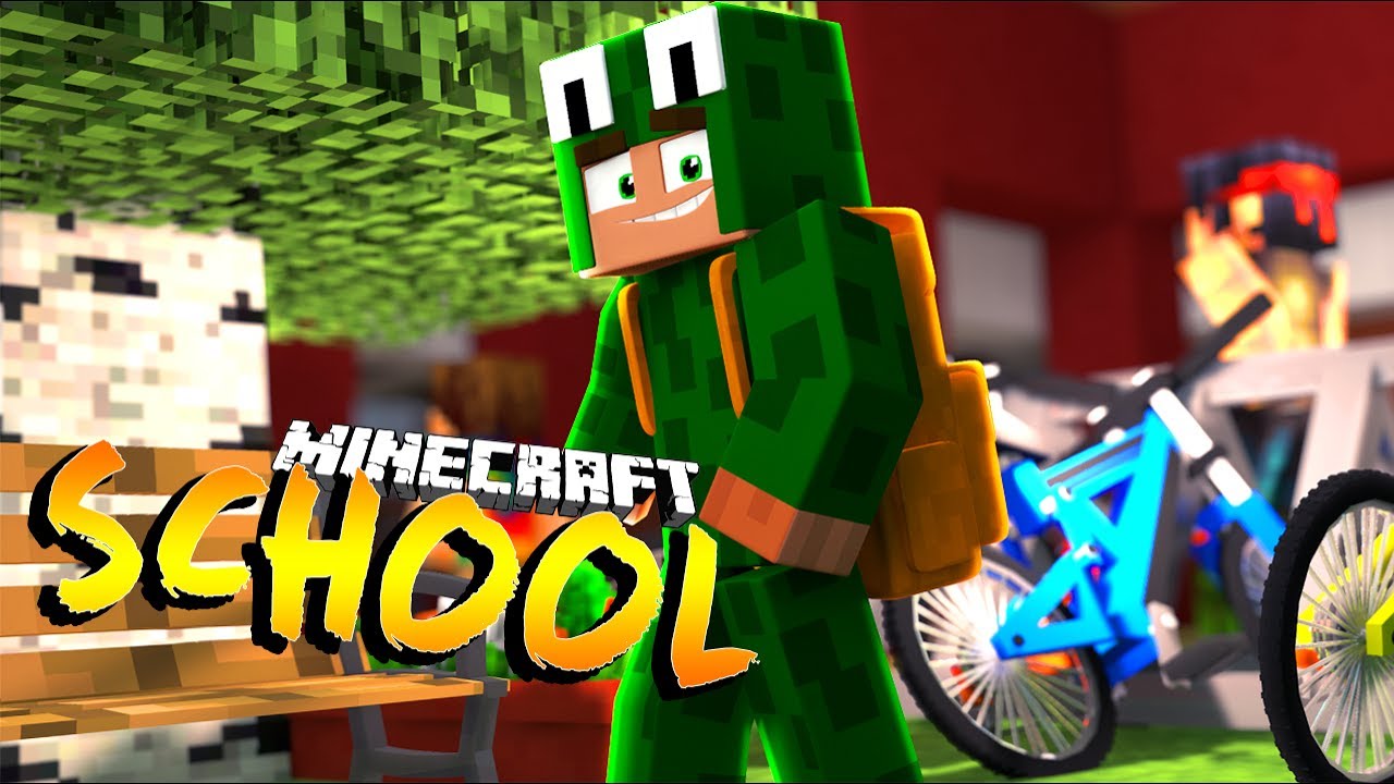 Our First Day Back At School Minecraft School W Little Lizard