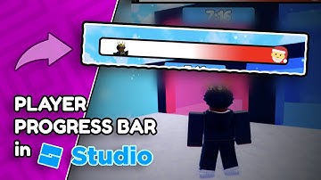 I made a Player progress bar from scratch in Roblox Studio!