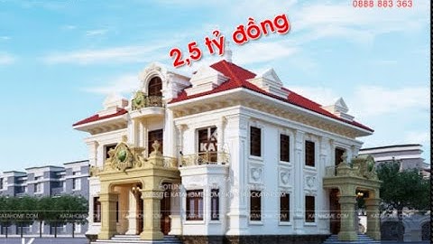 Biệt thự 2 tầng tân cổ điển đẹp tại Hải Dương – Mã số: BT 23409