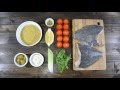 Видео рецепт "Камбала запеченная с овощами и булгуром" от Твое Меню.