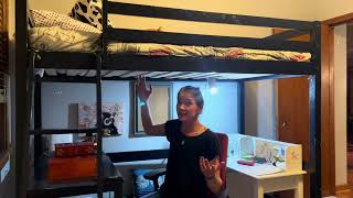 Loft bed with desk solved our spacial issues!