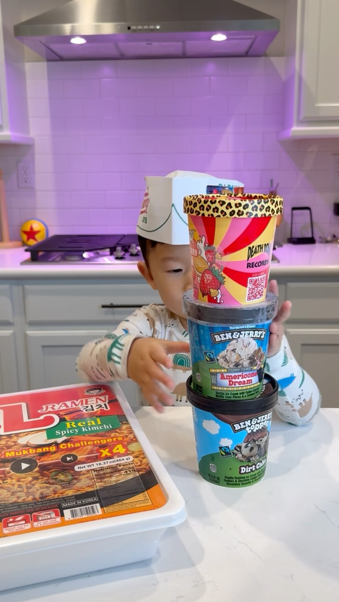 Giant Ramen or Ice Cream Tower?