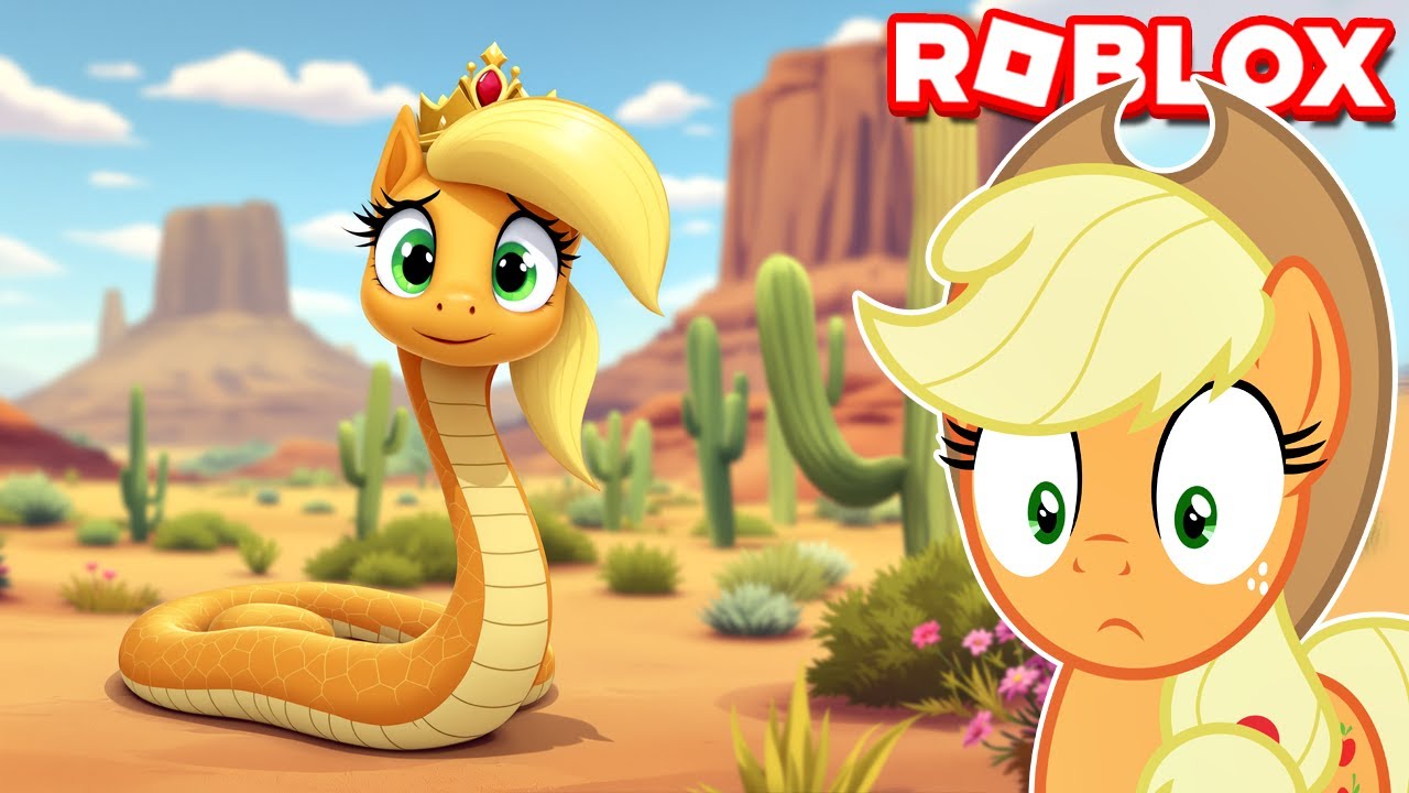 APPLEJACK VIROU UMA COBRA RAINHA no ROBLOX #LuliRarity