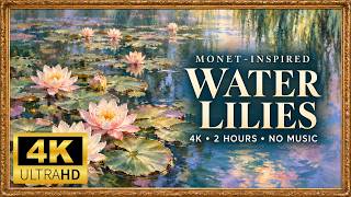 Monet-Inspired Water Lilies TV Art | Vintage Gold Frame | 4K | 2 Hours | No Music screenshot 3