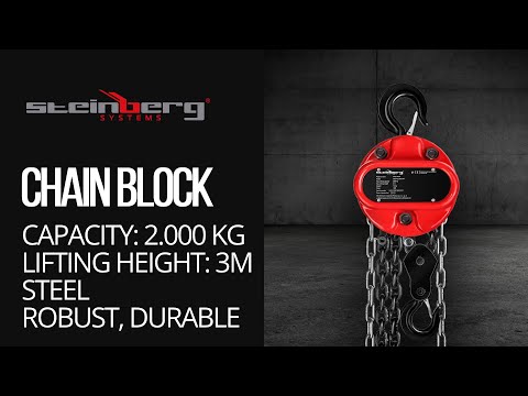 Цепная таль Steinberg Systems SBS-FZ 2000/3M 2000 кг - 3 м, видео 1