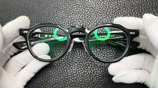 カネコガンキョウ 金子眼鏡 KC-93 BK - YouTube