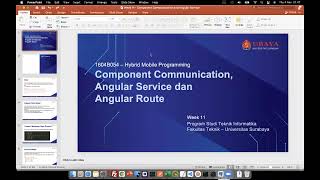 Ionic Angular week 4 - Component Communication, Angular Service, Angular Route
