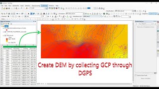 create DEM by collecting GCP through DGPS and Mobile GPS waypoints application || ArcGIS ||