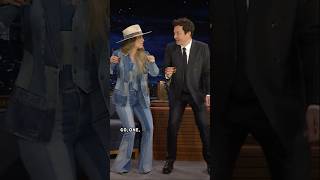 #LaineyWilson shares her pre-show ritual: the squat & shot 🥃 #FallonTonight #JimmyFallon