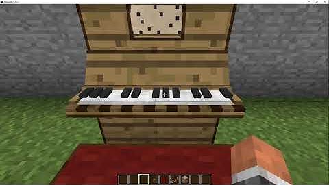 Working Piano Minecraft little tiles