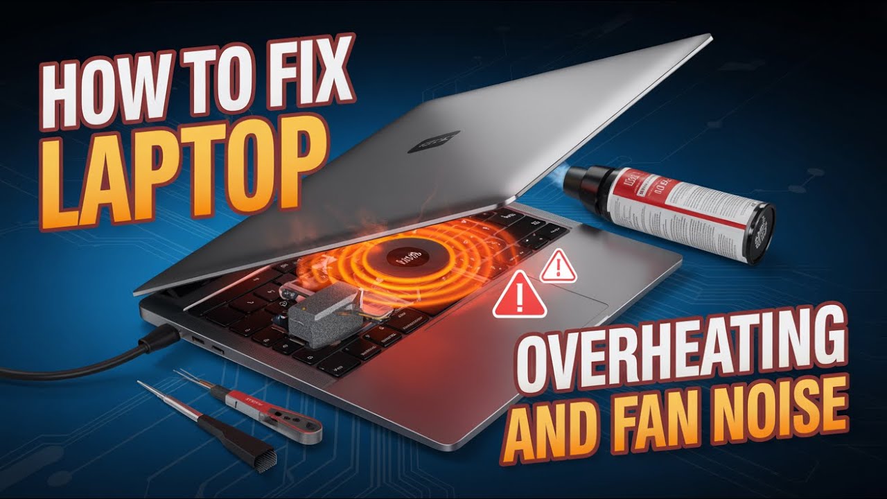 How to Fix Laptop Overheating and Fan Noise [Dust Clean] - YouTube
