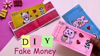 How to make fake money with wallet| Handmade paper fake money| Handmade paper wallet| Diy fake money