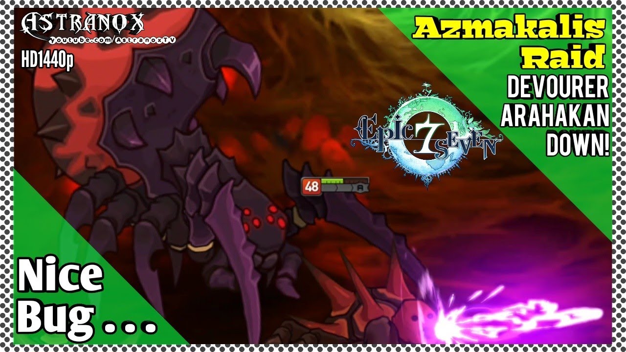 EPIC SEVEN Devourer Arahakan Boss Fight - Raid Azmakalis Labyrinth, Dark Warrior - Epic 7 Guide ...