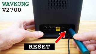 WavKong V2700 router Wi-Fi 6 dual band • Factory reset