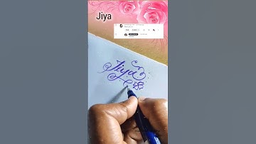 #brushpen #signature #calligraphyforbeginners #calligraphyloverwithcalligraphypen #jiya