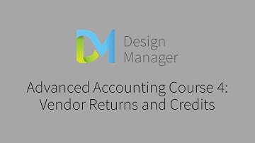 Advanced Accounting 4: Vendor Returns and Credits