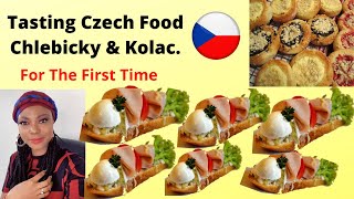 Trying Czech Food Chlebicky Kolac For The First Time Prague Czech Republic .