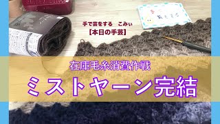 在庫毛糸消費作戦ミストヤーン完結【本日の手芸】today's handicraft