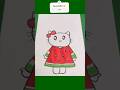 Sevimli hello kitty çizimi hello kitty nasıl çizimi❤️‍🔥 #hellokitty #art #viral #shorts