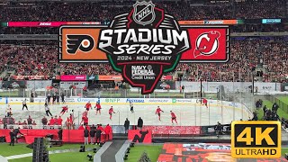 NHL Stadium Series 2024 Devils vs Flyers Sights & Sounds Metlife Stadium 4k Video February 17, 2024