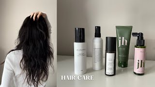 How I Use My New Hair products / OLIVE YOUNG