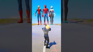 SPIDE-RMAN GIANT VS VENOM SUPERHEROES BATTLE #gta #shorts